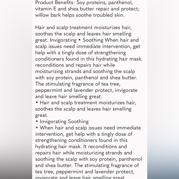 Paul Mitchell Tea Tree Hair and Scalp Treatment NEW! FULL SIZE! 6.8 fl oz - Picture 3 of 6